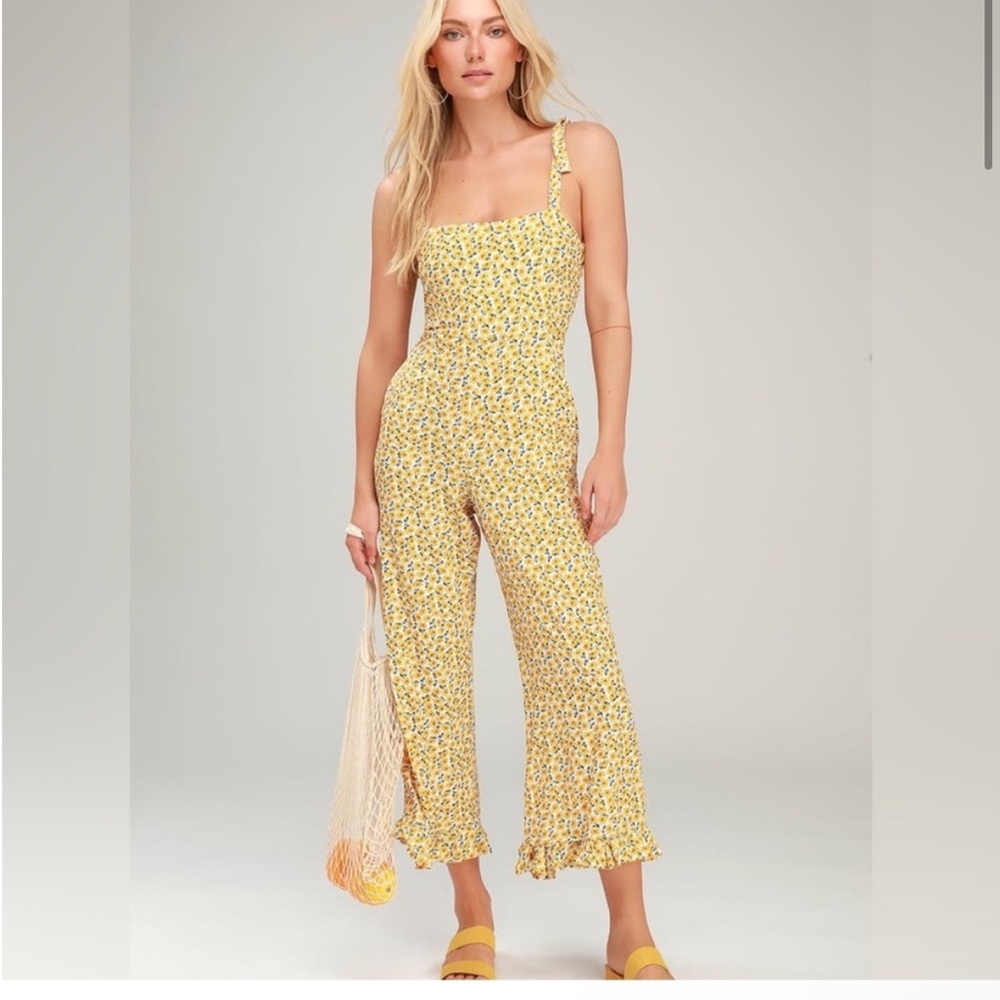 Faithfull the Brand - Yellow Floral Jumpsuit